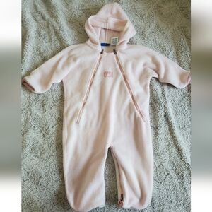 EPK Baby 18 Month Girl Hooded Jumpsuit Romper Warm Fleece Pink
